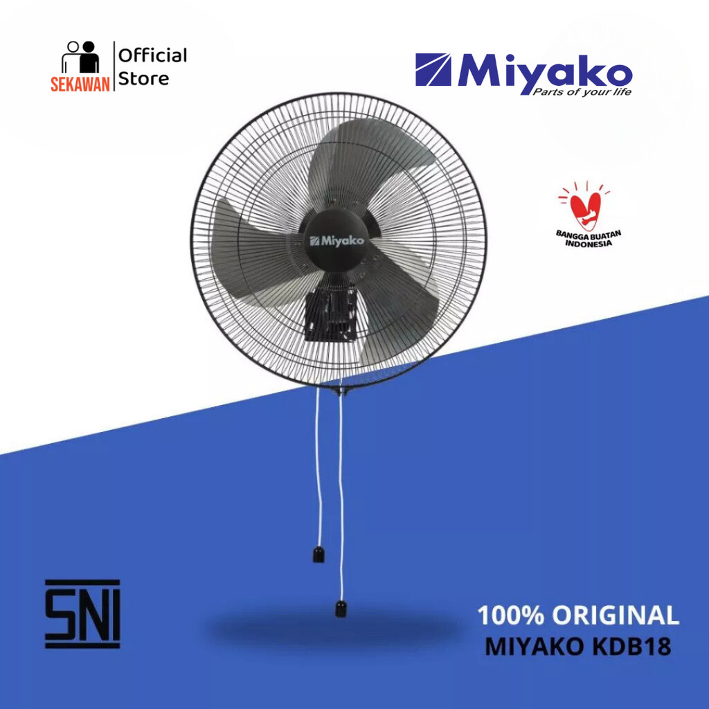 Jual Kipas Angin Miyako KDB18 Kipas Dinding Wall Fan besi - [18 Inch ...