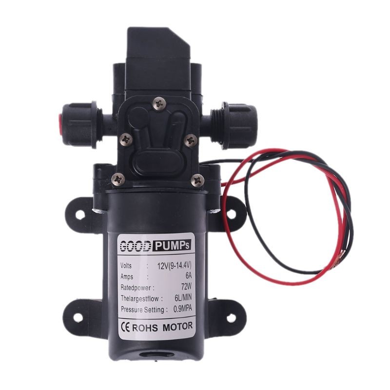 thumbnail image 2 of Micro Diaphragm Pump, 12V 60W Micro Electric Diaphragm Self Priming Pump Water Pump With Pressure Switch For Pumping Water, Welding Gun Cooling 2 of 14