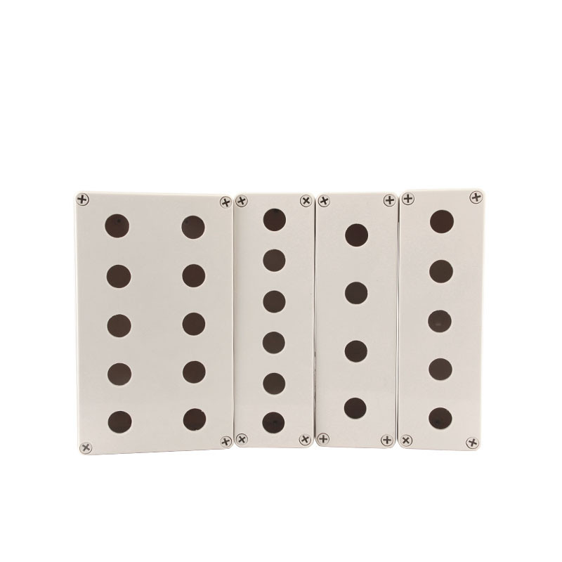 Jual button box switch control box 123 hole industrial switch indicator ...