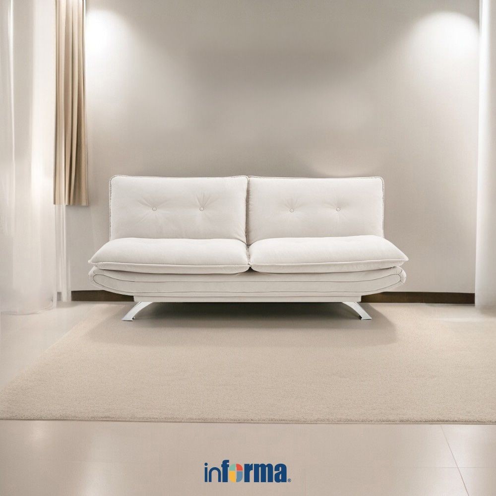 Jual Informa Ozzie Sofa Bed Fabric - Krem Beige Sofa Lipat Tempat Tidur ...