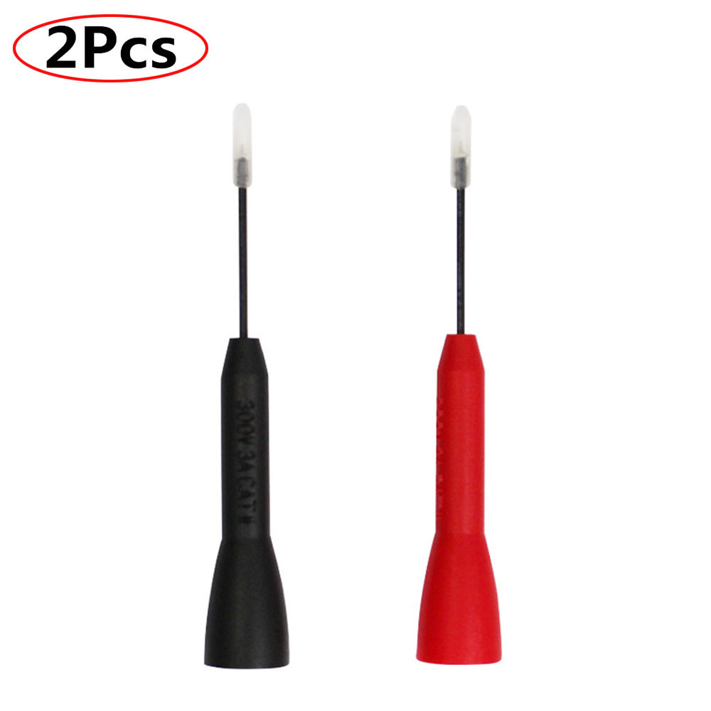 Jual 2pcs 1mm Test Probe Insulation Multi-meter Needle Bendable ...