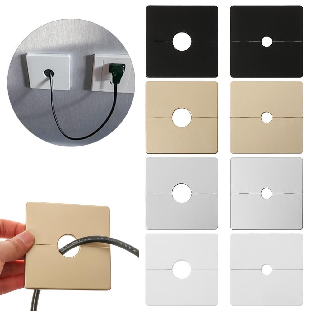 Jual Plastic Wall Wire Hole Decor Cover Separable Junction Box Outlet ...