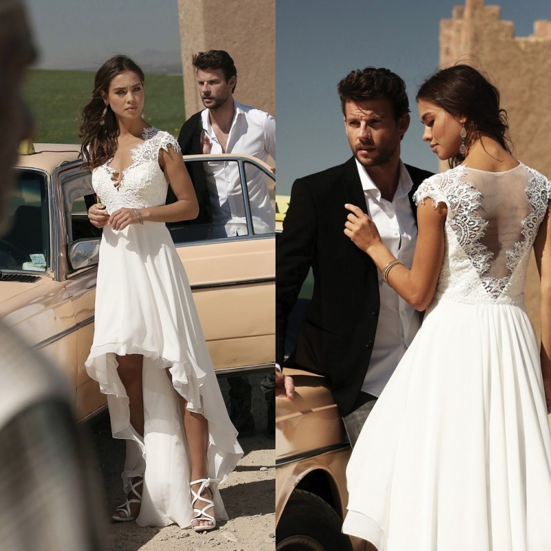 Short Wedding Dress with Handmade 3D Flowers Decoration Court Train Bridal Gowns Vestido De Novia Mermaid Princess