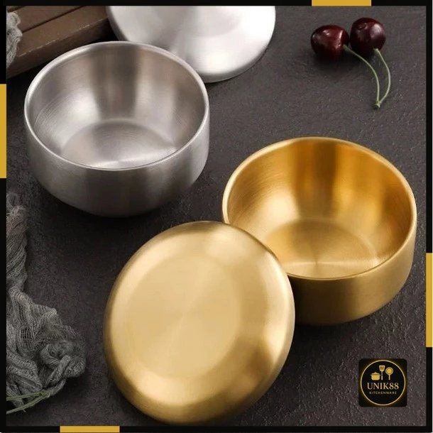 [UNIK88] Mangkok Korea Double Wall Stainless Steel 304 | AutoStock