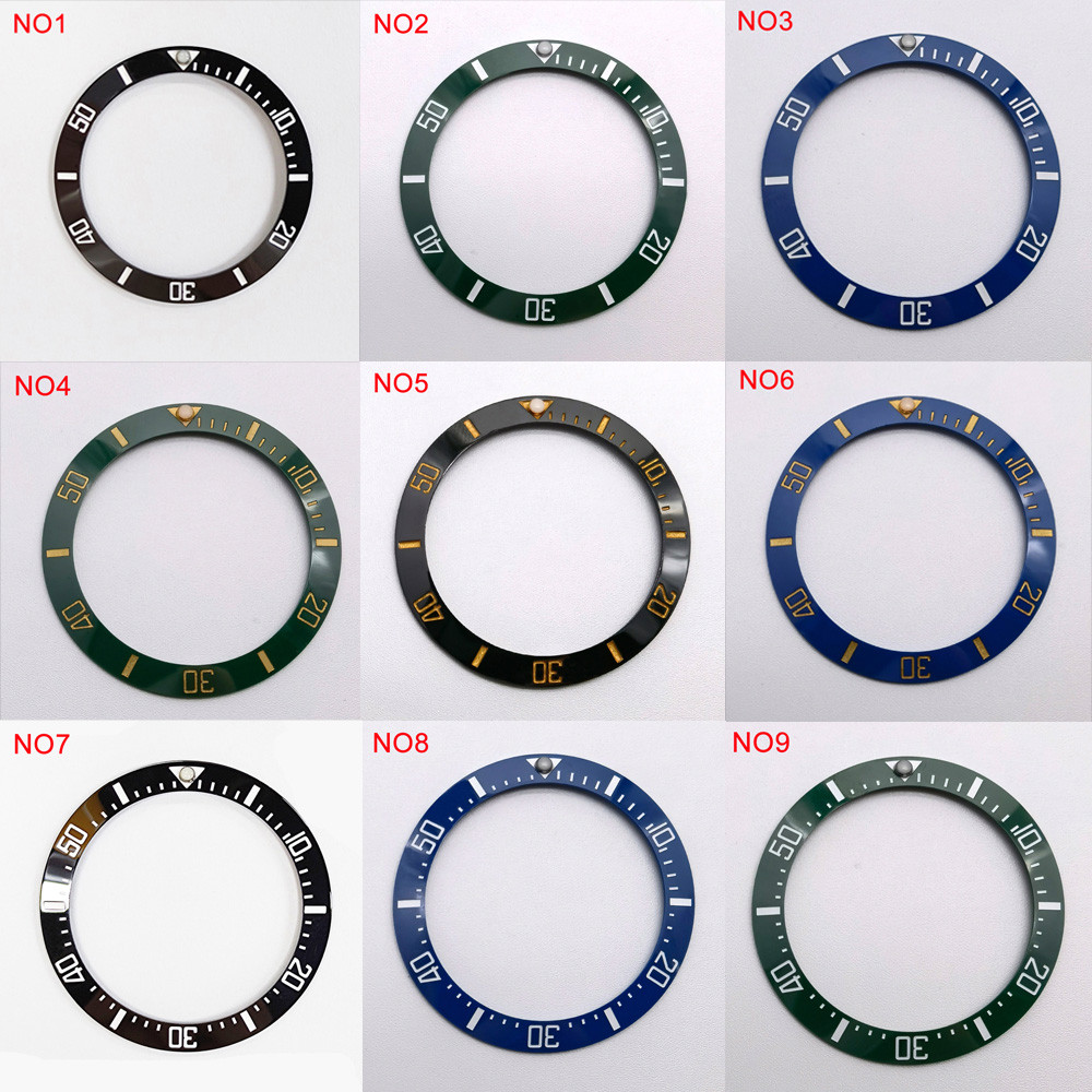 Jual 40mm Watch Ring Ceramic Bezel Insert for 43mm Sub Watch Case ...