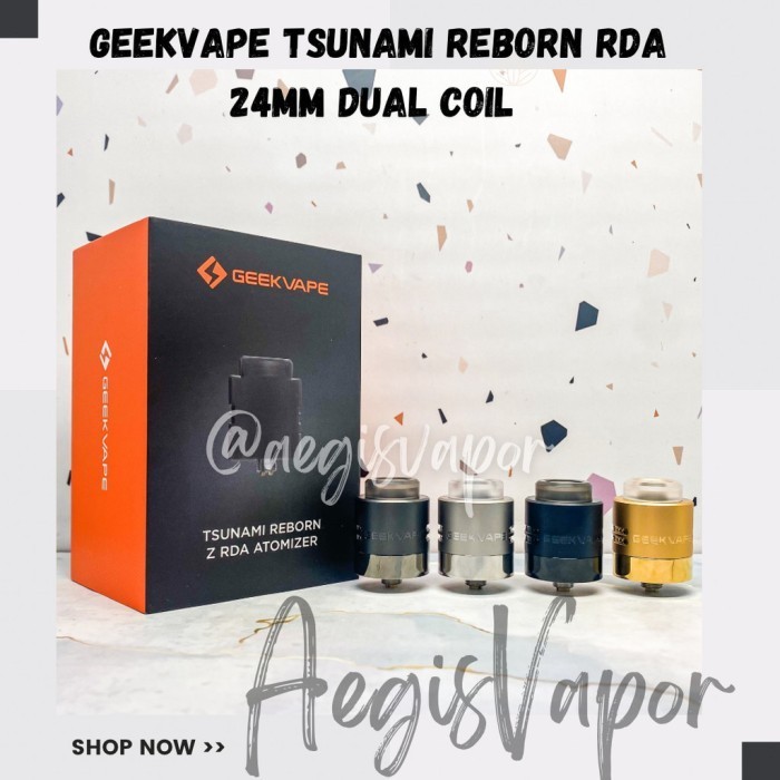 Jual GEEKVAPE TSUNAMI REBORN Z RDA [DUAL COIL] | Shopee Indonesia