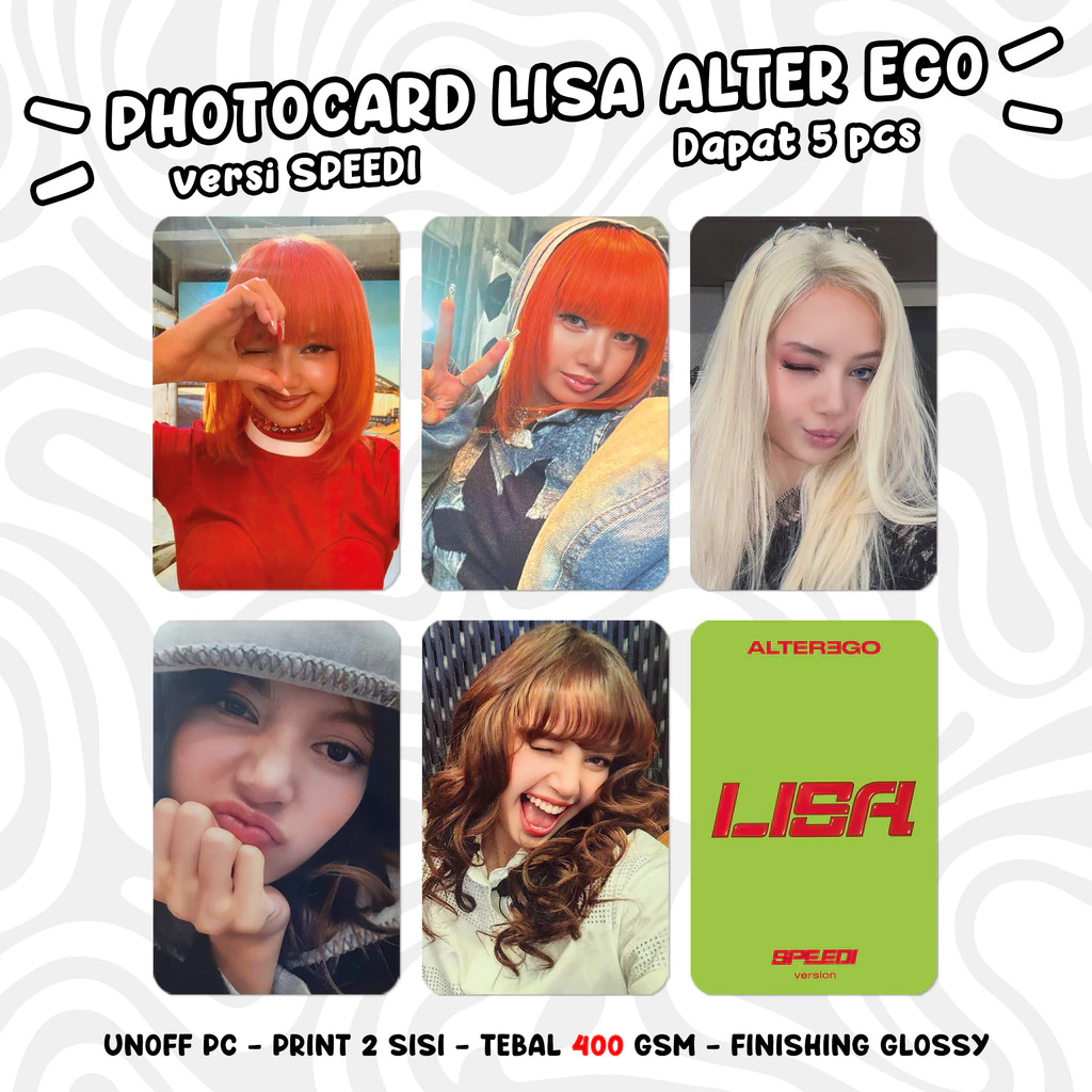 Photocard BLACKPINK LISA ALTER EGO Unofficial KPOP PC dan Koleksi Fans