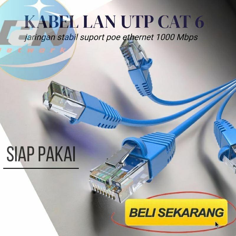 Jual KABEL LAN SERVER PAKET ISI 10 PCS GIGABYTE COMMSCOPE CAT 6 ...