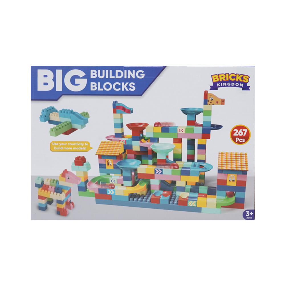Jual Toys Kingdom Bricks Kingdom Set 267 Pcs Big Building Blocks Slide ...