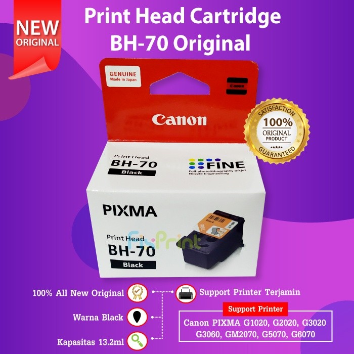 Jual FixPrint Print Head Cartridge BH-70 Black CH-70 Color Canon G2020 ...
