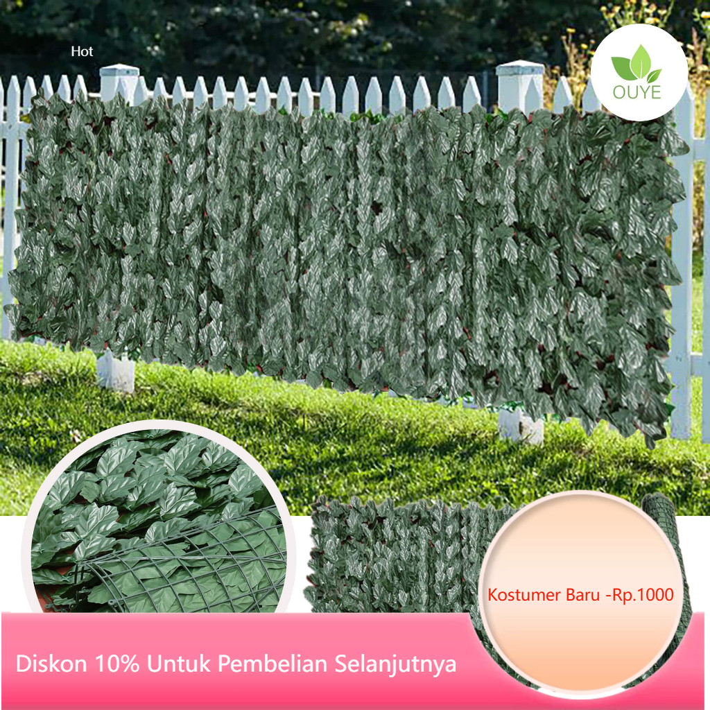 Jual Daun Roll Anggur Dinding 3Mx1M Dekorasi Dinding Rambat Roll Rumput ...