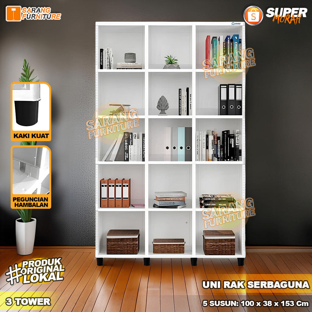 Jual Rak Serbaguna Akako UNIRAK Tower 3 Rak Serbaguna Rak Plastik ...