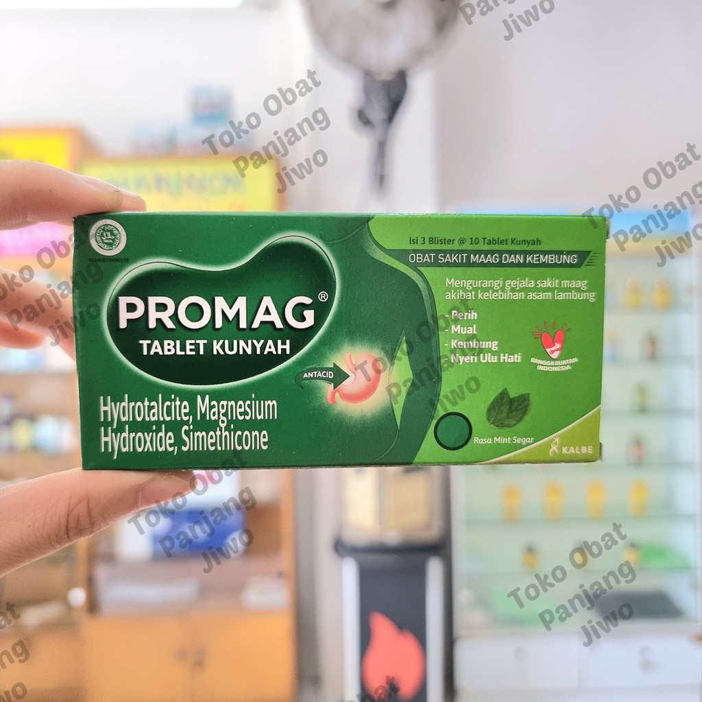 Jual Promag Tablet Kunyah - Obat Sakit Maag & Kembung - Promag Tablet ...
