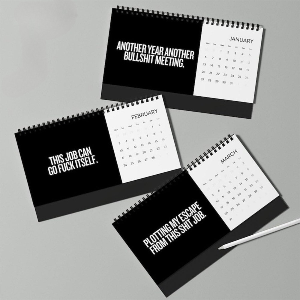 Rude Desk Calendar 2025