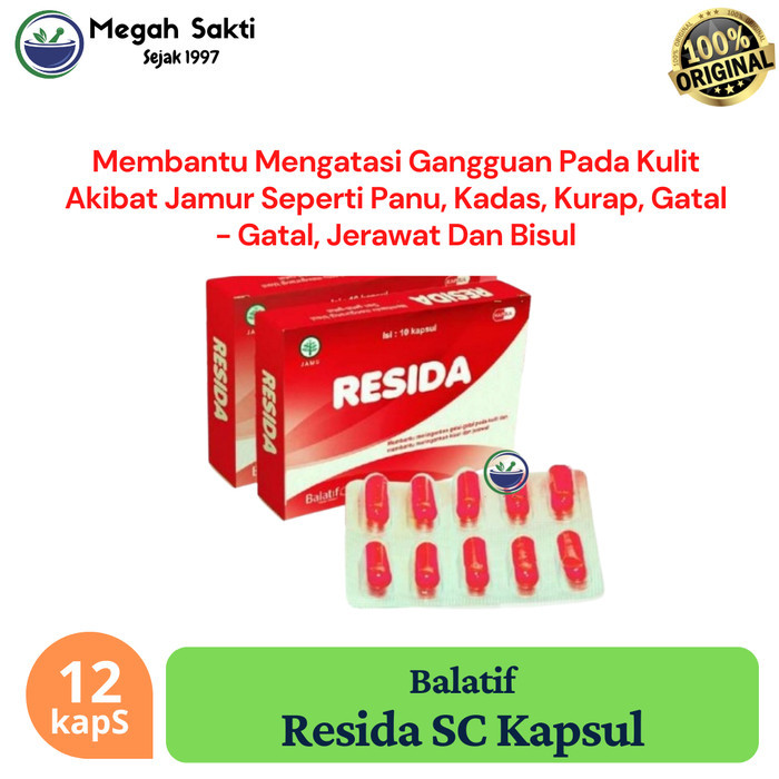 Jual Megah Sakti - Resida Kapsul | Pereda Gatal Kudis Kurap Bisul dan ...