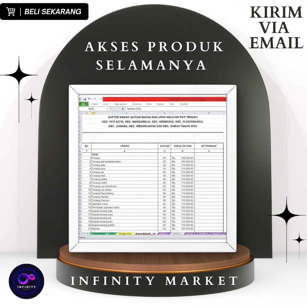 Jual kumpulan AHSP terlengkap semua daerah format excel | Shopee Indonesia