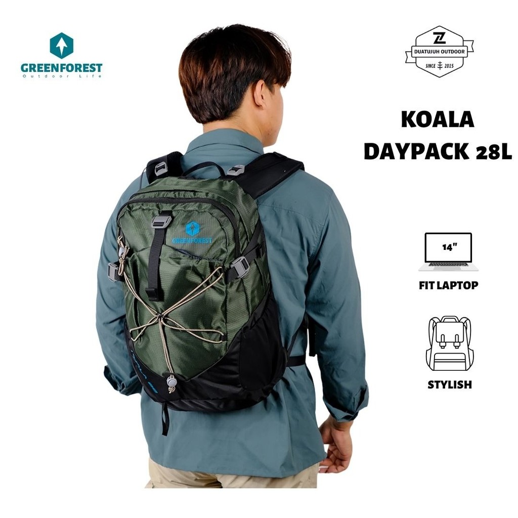 Jual Greenforest Koala Ransel Outdoor 28L Slot Laptop | Shopee Indonesia