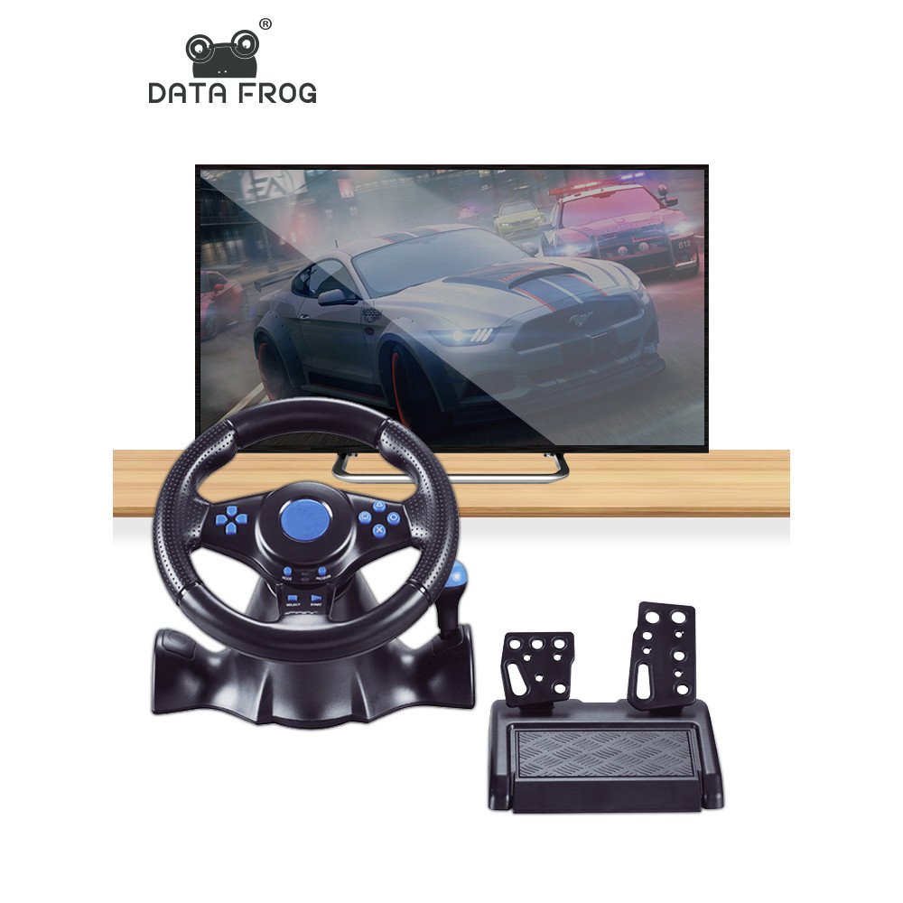 Jual Data Frog Racing GamePad 180 Degree Steering Wheel Vibration ...