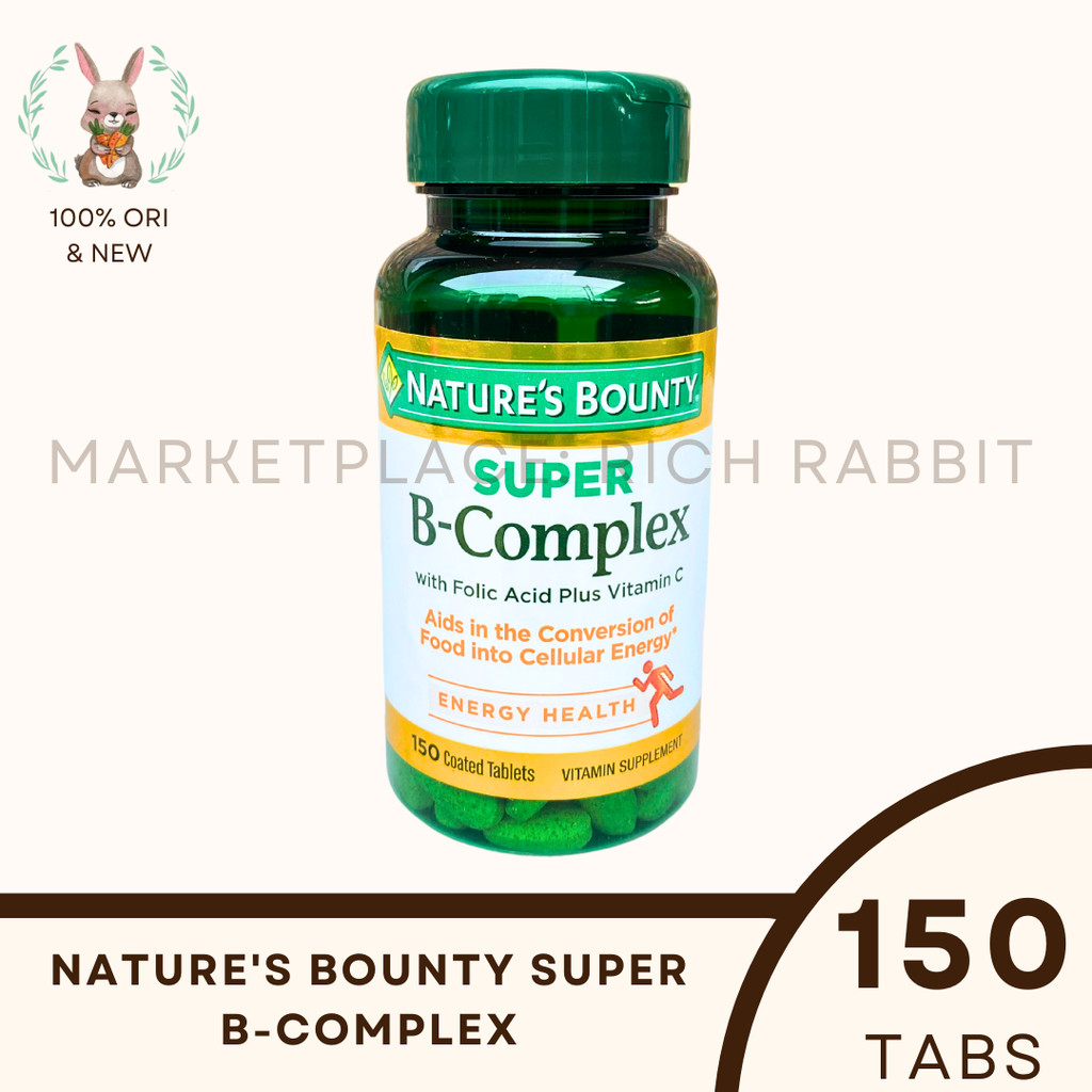Jual Nature's Bounty Vitamin Super B Complex Super Vitamins Immune ...