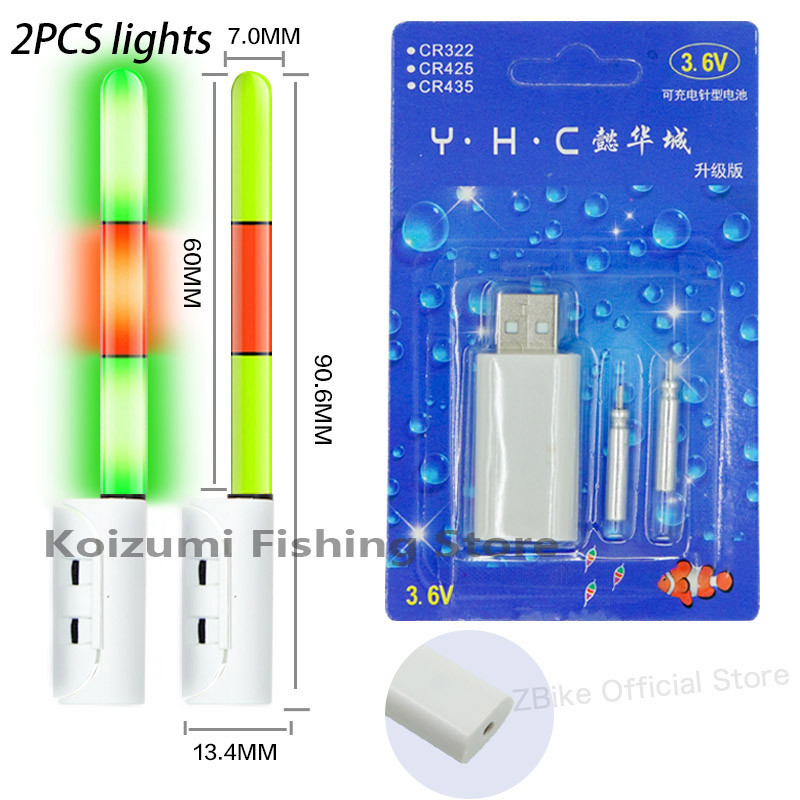 Jual Fishing Electronic Rod USB Charger Luminous Float Stick Light ...