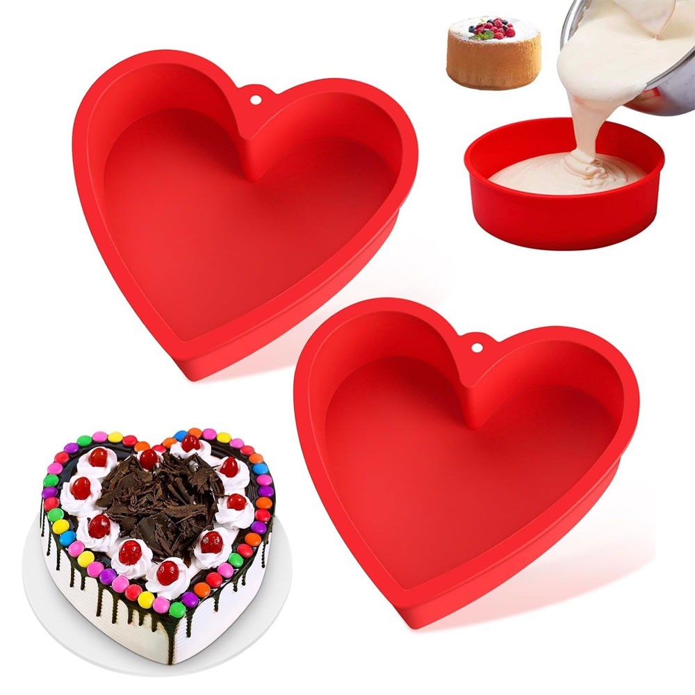 6inch Cake Pan Kefyixc Heart Shaped Cake Pan 6x3 Inch Aluminum