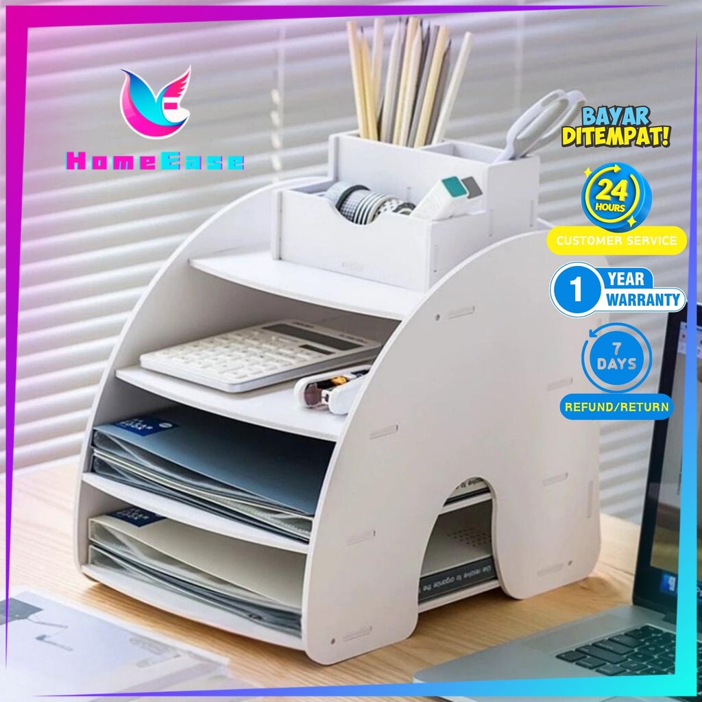 Jual HomeEase - Rak Organizer File Rak Tempat Dokumen Magazine ...
