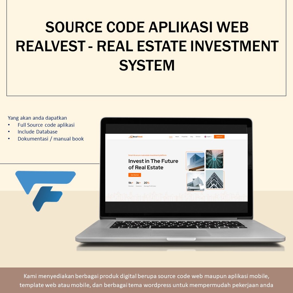 Jual SOURCE CODE APLIKASI WEB REALVEST - REAL ESTATE INVESTMENT SYSTEM ...