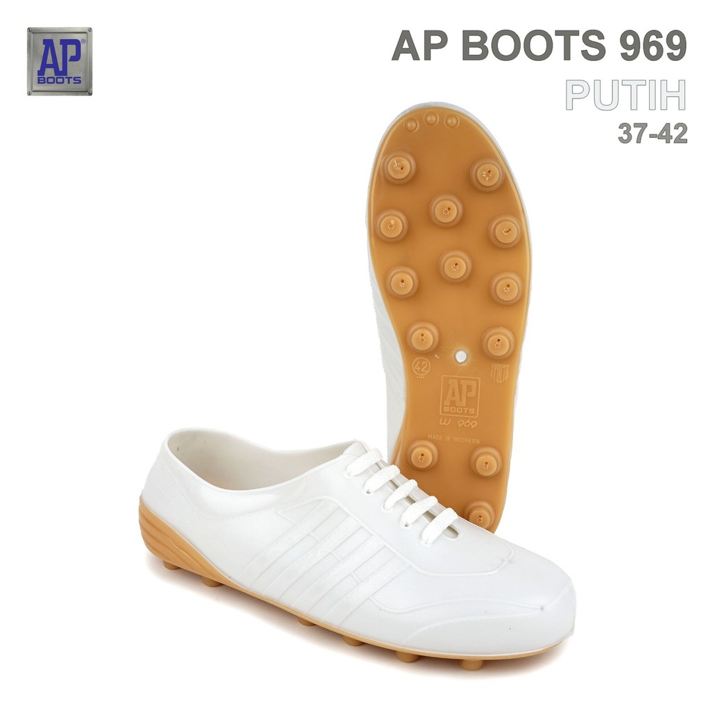 Jual AP Boots AP 969 Putih Cream - Sepatu Bola PVC | Shopee Indonesia