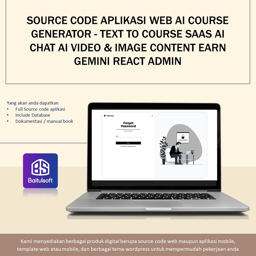 Jual SOURCE CODE APLIKASI WEB AI COURSE GENERATOR - TEXT TO COURSE SAAS ...