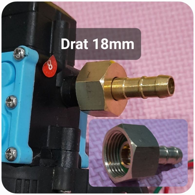Jual nepel konektor nipple connector pompa drat converter 18mm oper ...