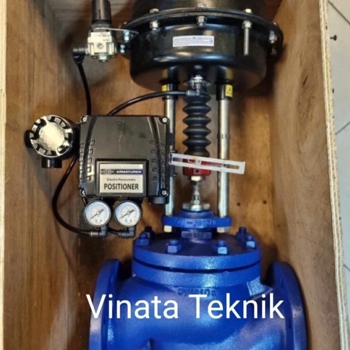 Jual Flow Control Valve 4 inch DN100 PN16 DP33 ARI FABA Actuator ...