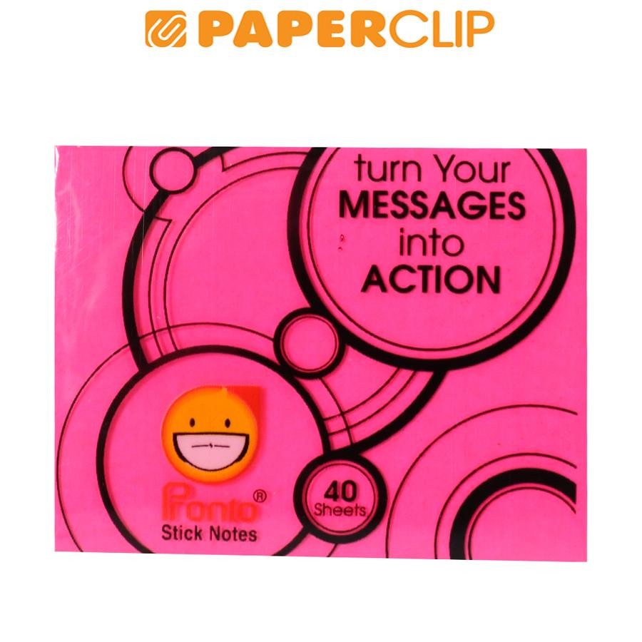 Jual STICK NOTE PRONTO 4050 FLUORESCENT PINK | Shopee Indonesia