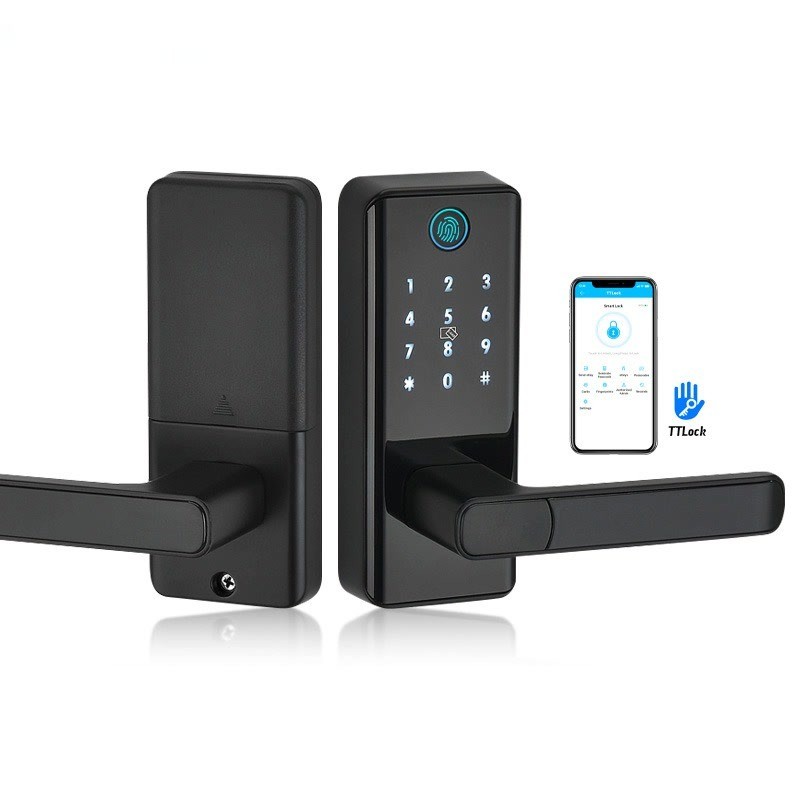 Jual NEW Fingerprint TTLock Bluetooth Door Lock App Code Card Key Touch ...