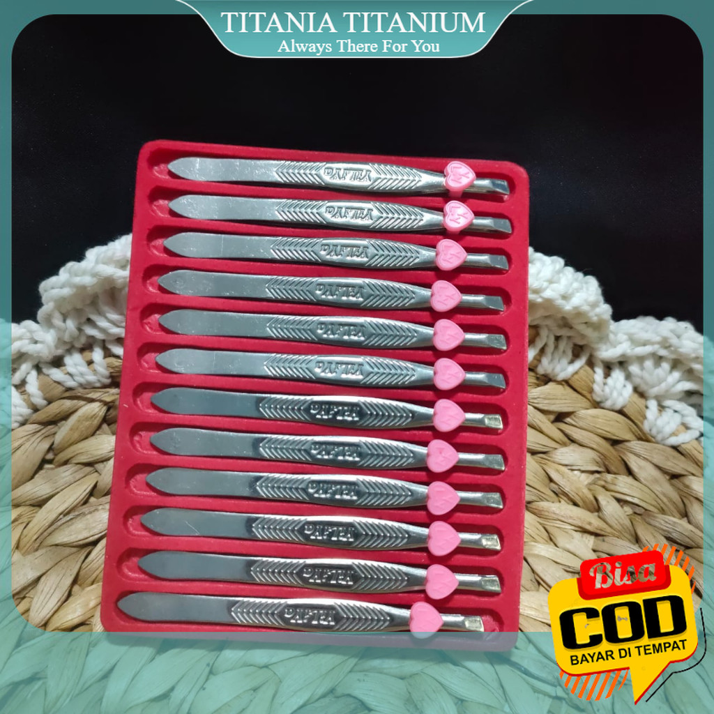 Jual TITANIA [COD]. Pinset besi stainless steel, bahan kuat tidak mudah ...