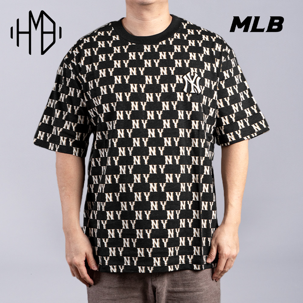 MLB Korea Classic Monogram All Over Tee NY Yankees LA Dodgers Boston