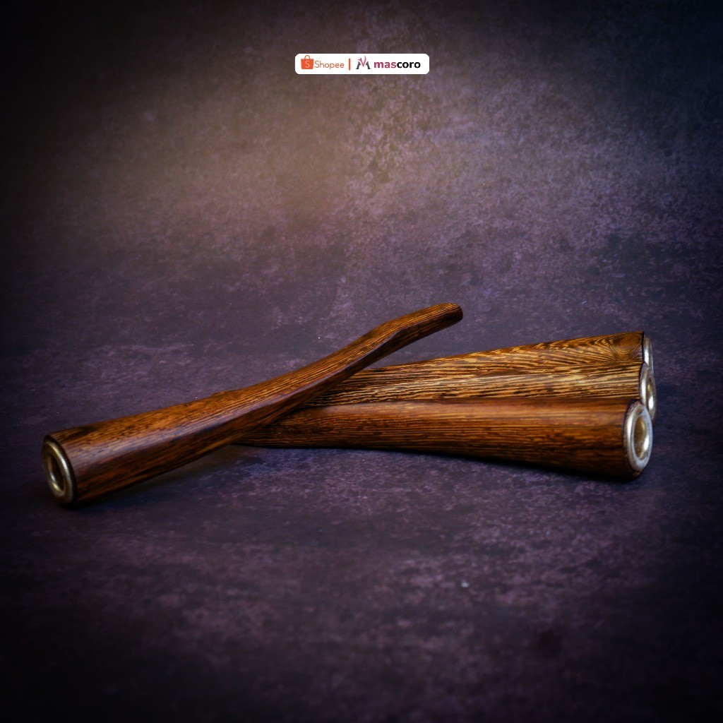 Jual Once pipa rokok cangklong kayu johar bentuk lengkung 10cm pipa ...