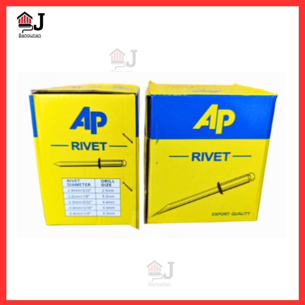 Jual Paku Rivet Ripet Paku Rifet Tembak AP VSM 540 550 1 Pack 1 kotak 1 ...