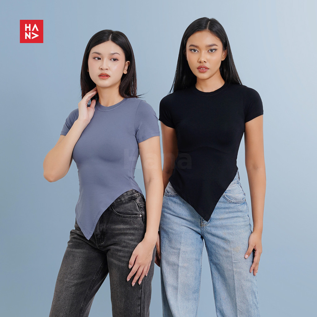 Hana Fashion - Asha T-shirt Wanita/Atasan Wanita/Atasan T-shirt Wanita/Atasan Casual Wanita - TS652