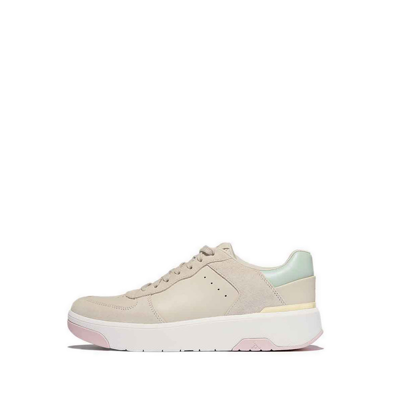 Fitflop Women Rally Evo Leather Sneakers |HE5-A20| Stone Beige main image 0