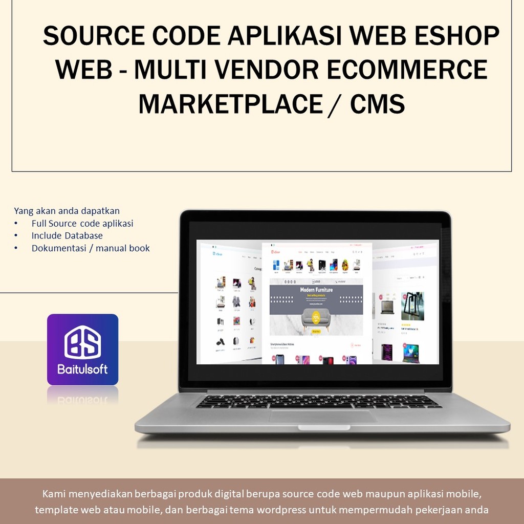 Jual SOURCE CODE APLIKASI WEB ESHOP WEB - MULTI VENDOR ECOMMERCE ...