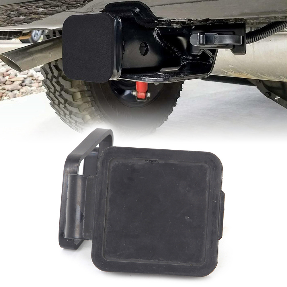 Xotic Tech 2-Inch Hitch Receiver Cover Plug – For Chevy Silverado 1500/2500HD & Universal Trucks – Black Rubber