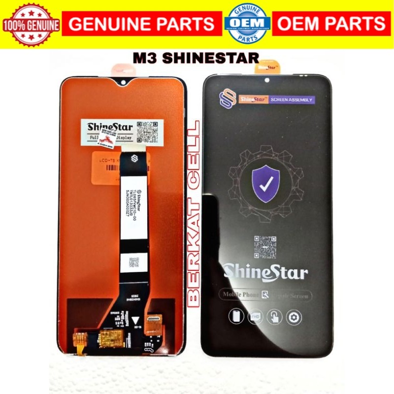 Ecran Xiaomi Redmi 9T / Poco M3 Noir + Châssis (Service pack