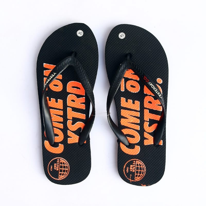 Jual YESTERDAY SANDAL JEPIT ORANGE FONT | Shopee Indonesia