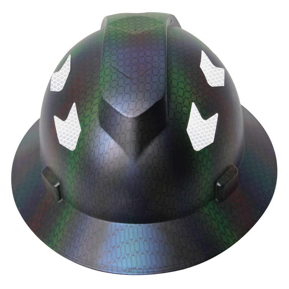 GREEN DEVIL Matrix Full Brim Hard Hat With Headlight Vented