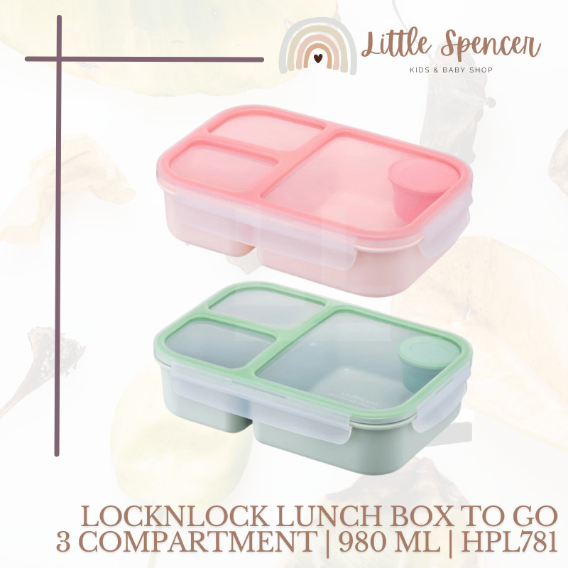Jual LocknLock Lunch Box To-Go 3 Compartment Kotak Makan dengan sekat ...