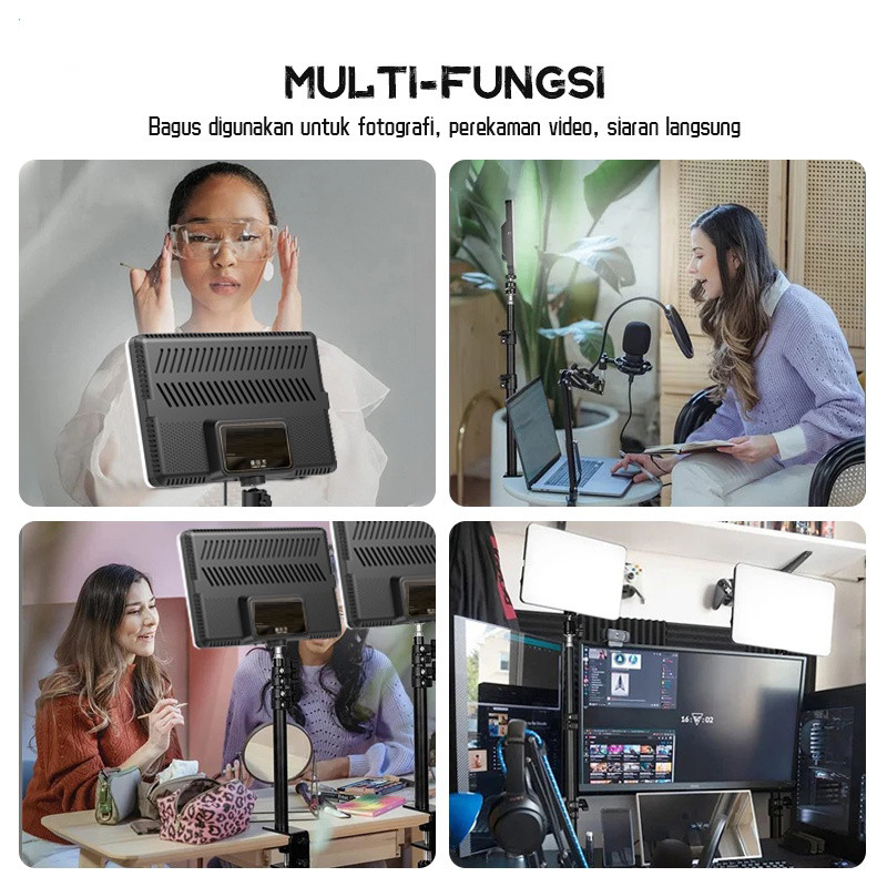 Jual Lampu Foto Led Lampu Lighting Lampu Sorot Lighting Studio+Tripod ...