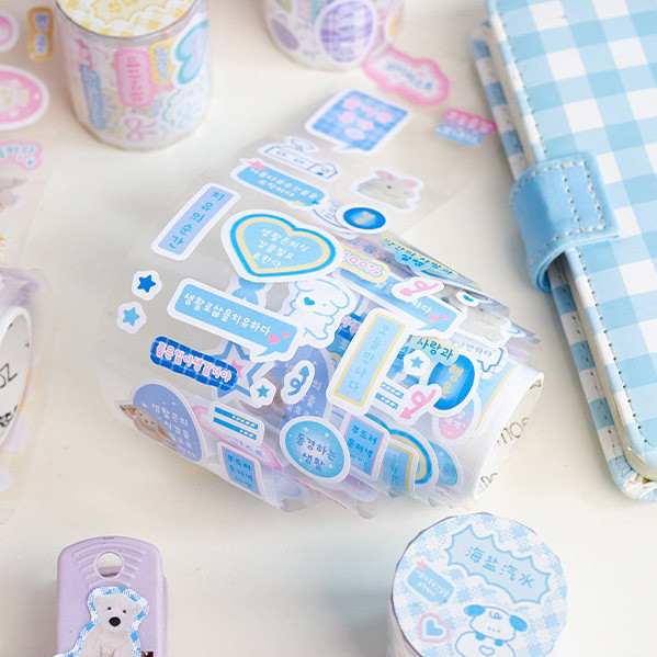 Jual Stiker Selotip Aesthetic Jurnal Scrapbook Sticker Lucu Dekorasi ...