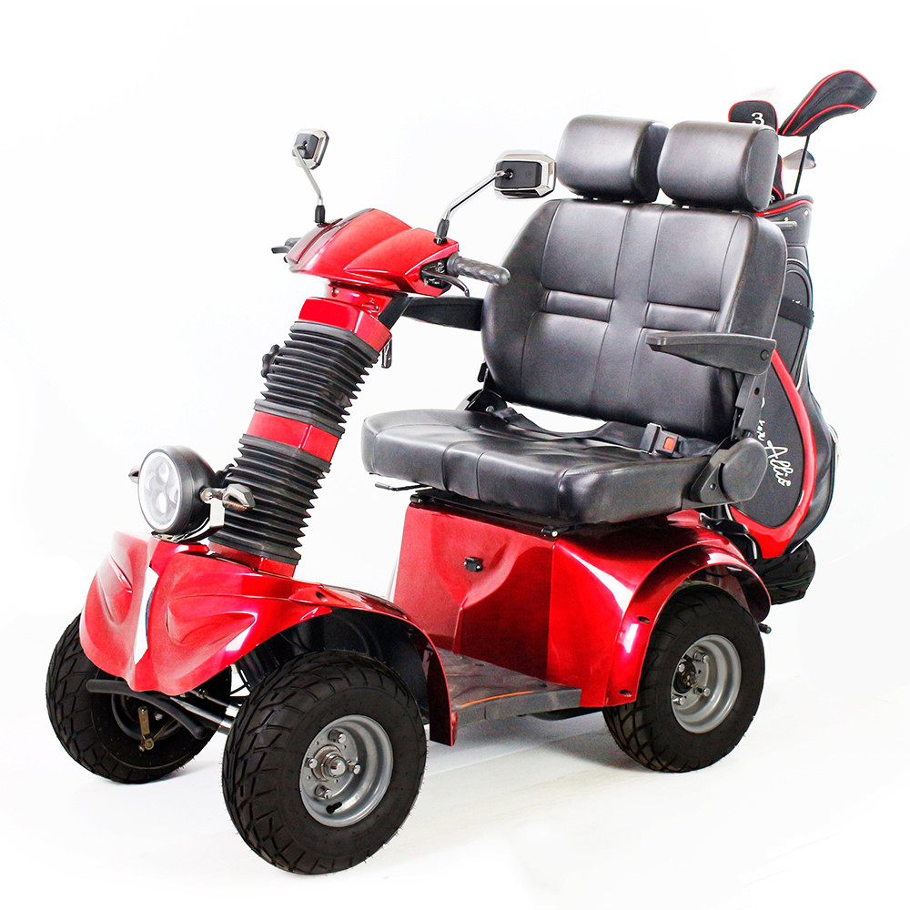 Jual KSM-910B Double Seat Motorised Cart Elderly Heavy Duty 4 Wheel ...