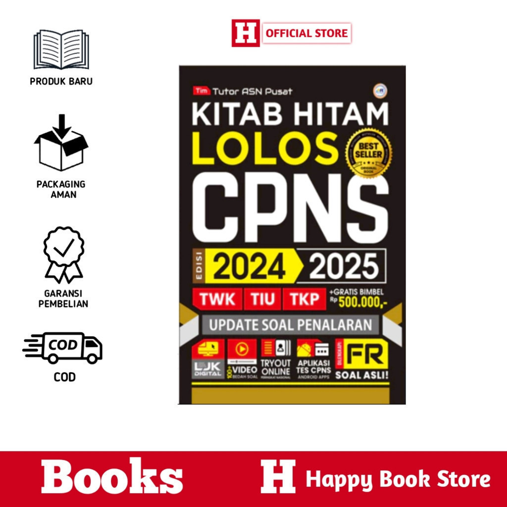 Jual Buku Kitab Hitam Lolos CPNS 2024 2025 TWK TIU TKP + SKB / Update ...