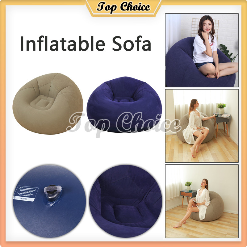 Jual Sofa Bentuk Bulat Big Ultra Bean Inflatable Sofa Bean Bag Indoor ...